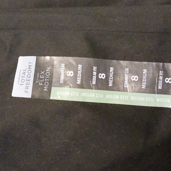 Lee "Flex Motion" Black Straight Leg Mid Rise Regular Pants Size 8 Medium (NWT) - Picture 11 of 12